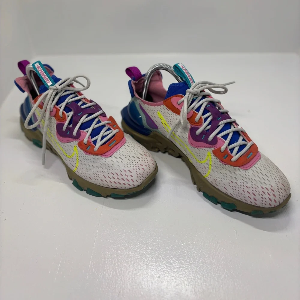 Nike React Vision DMSX Chunky Sneakers Women’s 8.5 Neon Pastel